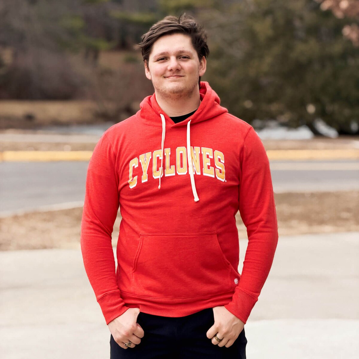 Homefield Cyclones Arch Cardinal Hoodie